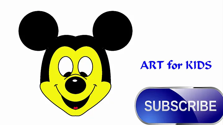 How to Draw Mickey Mouse in MS Paint By ART for KIDS