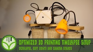 Optimized 3d printing timelapse setup