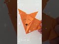origami tilki nasıl yapılır kanalımda/origami eğlence renkli hayatlar#origamicraft#origamishorts#