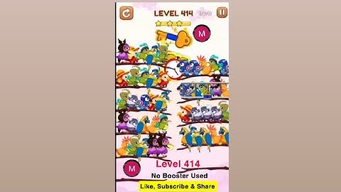 #bird #sort 2 #color #puzzle #level 414 #birdsort #colour #gaming #viral #trending #shorts #solution