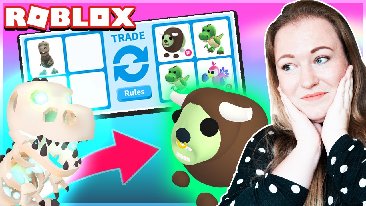 VILDE HALLOWEEN TRADES! *VIND SKELE-REX* | Roblox: Adopt me dansk