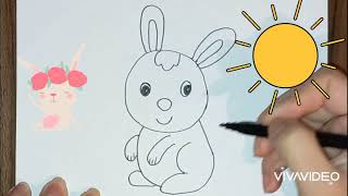 Dovşan/ dovşan şəkli çəkmək/ uşaqlar üçün rəsm/ drawing for kids/ take a rabbit picture #dovşan