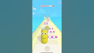 Juice Run Lv.34 : Satisfying Mobile Gameplay #JuiceRun #satisfying #mobilegame #funnygame #shorts