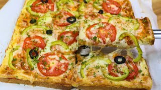 4 slices of bread become one pizza| Perfect Breakfast! You Should Try it.