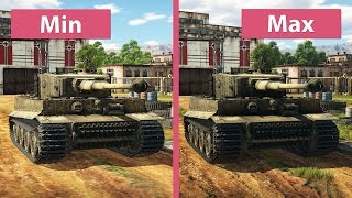 War Thunder Pc 4k Min Vs Max Graphics Comparison 2017 Youtube