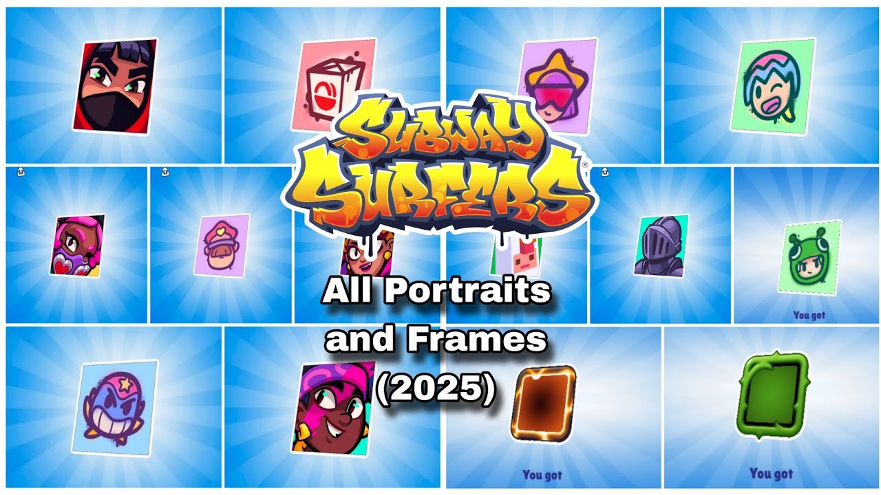 Each and Every Portraits and Frames of Subway Surfers 2025 till date.....