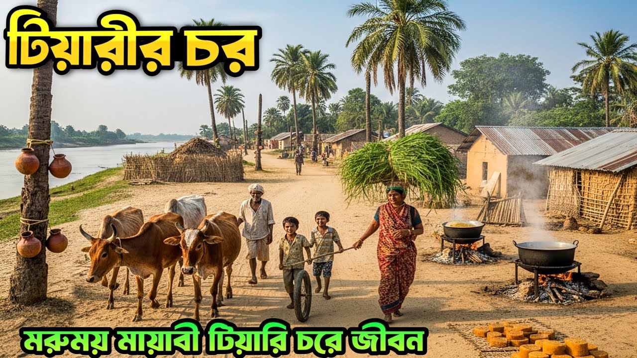 মরুময় টিয়ারীর চরে সংগ্রামী জীবন | Lifestyle of Tiyarir char | Tiyarir char | নদী চরের জীবন 