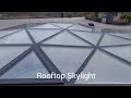 Infinity shape glass dome 1910m triple pane glass rooftop skylight