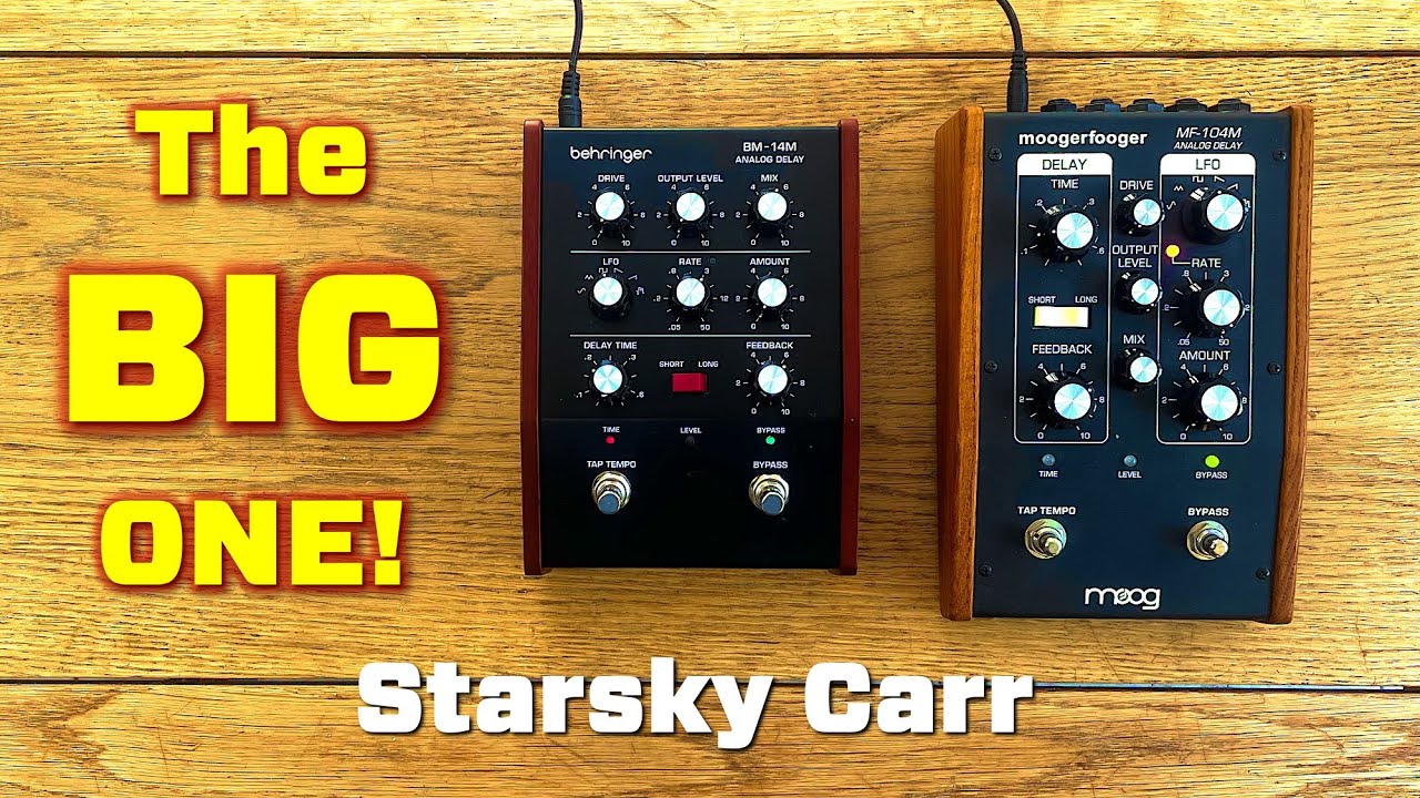 Behringer BM-14M vs MoogerFooger Delay // Demo and Review - YouTube