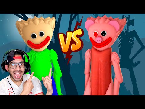 HUGGY WUGGY BALDI VS HUGGY WUGGY PIGGY | Poppy Playtime Morphs | Juegos Luky