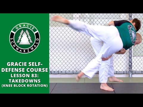 BJJ Self-Defense Course | Lesson 83: Knee Block Rotation Takedown