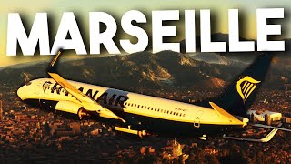 REALISTIC Ryanair 737 Full Flight: SPECTACULAR Approach and Landing | Microsoft Flight Simulator