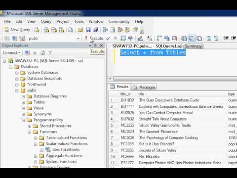 01-Create Simple Function in SQL 2005