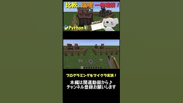 比較演算子と論理演算子ってなに？真理値表とテストパターン表も解説。マイクラ実演で理解できる！_part16 #マイクラ ,#プログラミング ,#python ,#shorts