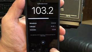 Calibrating an external microphone (MicW i437L) with NIOSH SLM app on my iPhone.