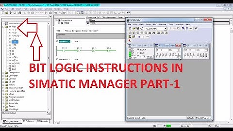 BIT LOGIC INSTRUCTIONS IN SIMATIC MANAGER 5.6