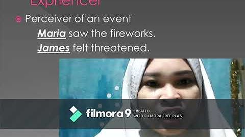 Presentation Thematic relations and Theta roles