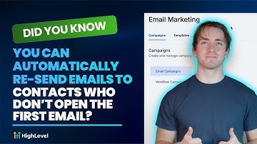Did You Know You Can Automatically Re-Send Emails to Contacts Who Don’t Open the First Email?