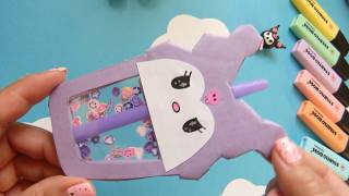 How to make Kuromi Boba tea | DIY Sanrio Boba craft