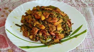 Pui Bijer Chorchori Pui Shaker Recipe Pui Michuri Chorchori Malabar Spinach Seeds Recipe