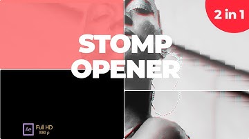 Typography Stomp Intro - After Effects Template