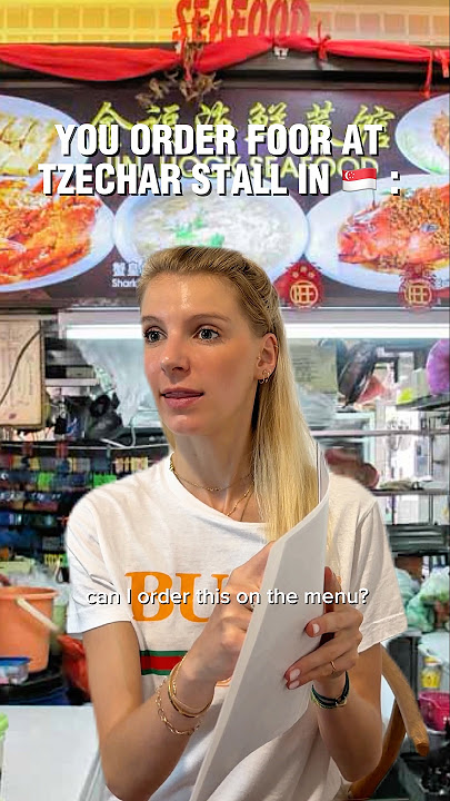 Pov: you order food at the tzechar stall in Singapore🇸🇬