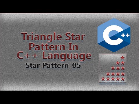 #05 ||RIGHT TRIANGLE STAR PATTERN|| in C++ Language