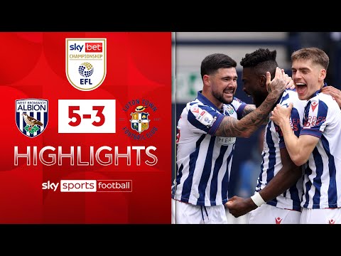 Luton RELEGATED after thrashing from the Baggies 🔻 | West Brom 5-3 Luton | Championship Highlights