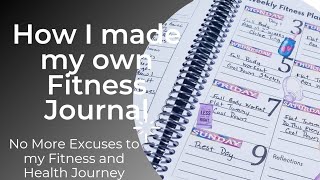 How I made my Fitness Journal|Let's plan my Fitness and Health Journey