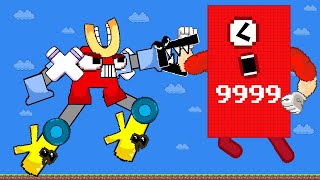 Мульт Mario The Giant Robo Alphabet Lore vs The Giant Numberblocks 9999 GM Animation