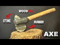 Making Stone Age tool (Axe) #survival #stoneagetools #ancientweapons #axe