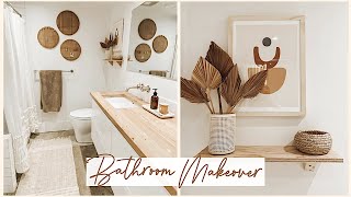 Rental Bathroom Makeover (Urban Outfitters Boho Inspired)
