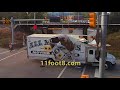 Moving truck obliterated by the 11foot8 bridge