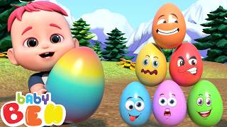 baby explores colorful surprise eggs giant surprise eggs