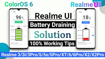 Realme UI Battery Draining Solution 100% | Realme battery drain problem solution,battery saving tips