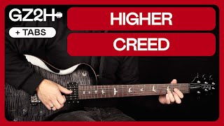 Higher Guitar Tutorial Creed |Chords & Strumming TAB|