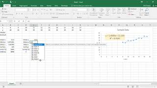 Excel for Linear Regression