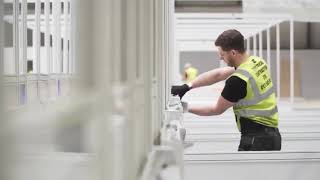 Amazing timelapse video shows construction of new coronavirus hospital in Birmingham