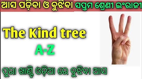 The kind tree।class 7 English Odia medium.