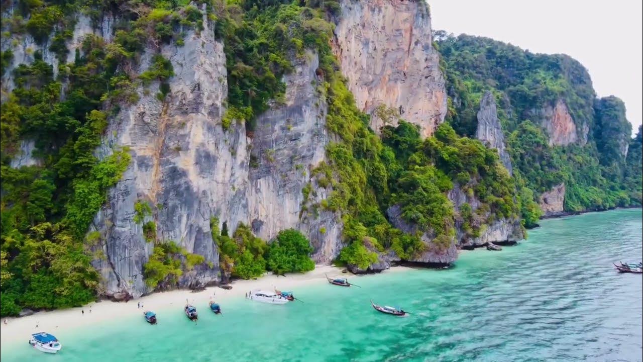Monkey Beach Koh Phi Phi Don Thailand 4K UHD YouTube