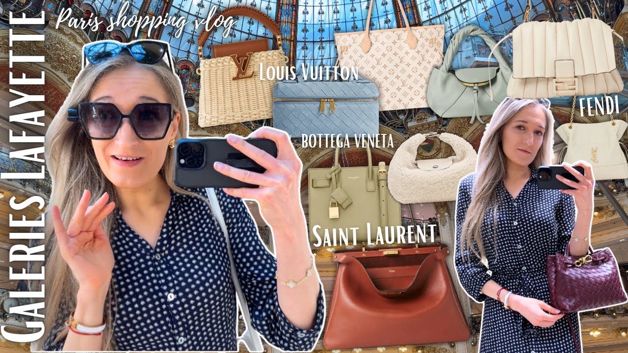 PARIS SHOPPING VLOG🛍️ Louis Vuitton, Fendi, Bottega, Saint Laurent Galeries Lafayette | Lesley Adina