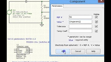 Spice Simulation using 5Spice Pro - User Defined Parameters