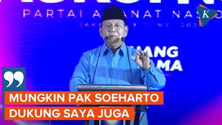Prabowo Ungkap Perasaannya Didukung oleh Presiden Sebelumnya Termasuk Soeharto