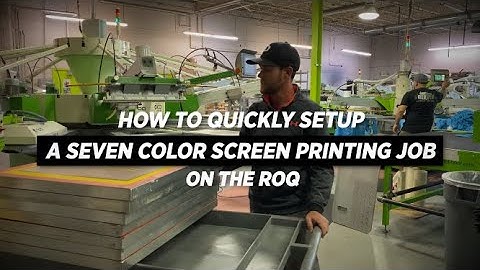 Quickly Setting Up a 7-Color Screen Printing Job with the ROQ REG System by Danny Gruninger