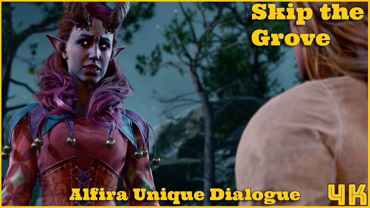 Минуем рощу, сначала идём через горный перевал — уникальный диалог Альфиры | Baldur’s Gate 3