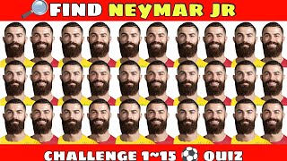 Find 🔎 Neymar Jr ? Football ⚽ Quiz ? Find ronaldo ? messi ? mbappe ? goat 🐐 Football challenge ⚽⚽⚽