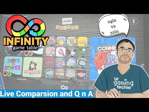 Arcade1up Infinity Game Table 24inch vs 32inch Comparison, Simon Gameplay Revealed, and Q+A from UrGamingTechie