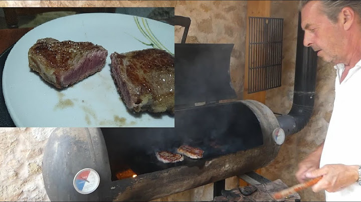 Cooking on a real wood fire! Perfect steak every time.