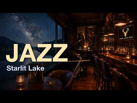 Jazz Bar BGM 🌌 | Milky Way Lakeside Bar — Grand Piano & Saxophone Under the Stars [1:42:06]