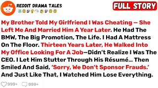 My Brother Told My Girlfriend I Was Cheating—She Left Me And Married Him... - Best Reddit Stories